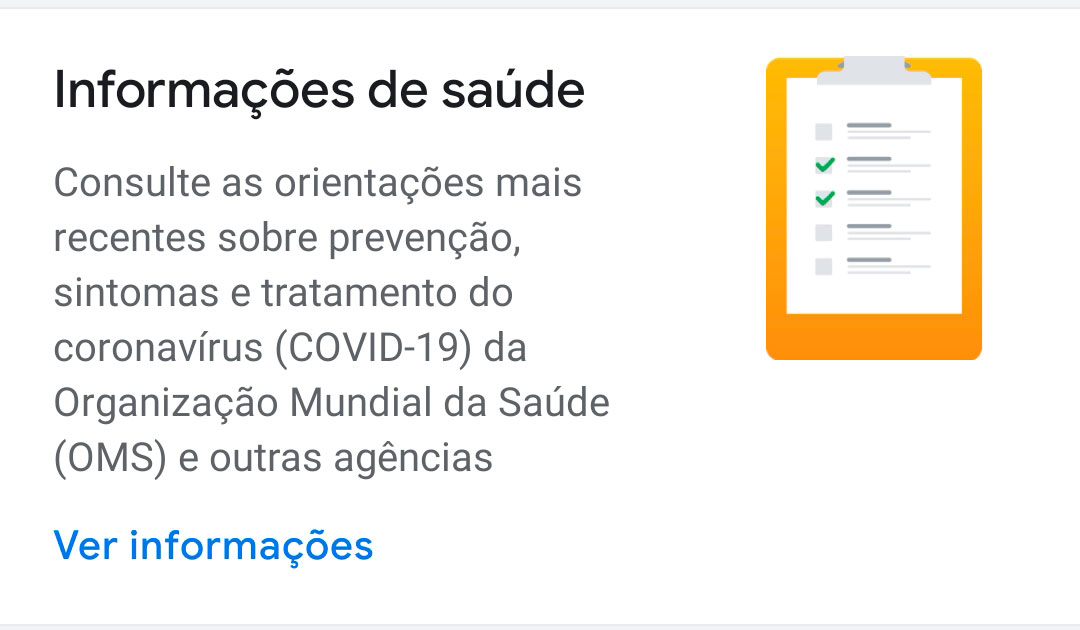 Google cria área informativa sobre o COVID-19 nas suas aplicações de notícias e podcasts – Mundo Smart - mundosmart
