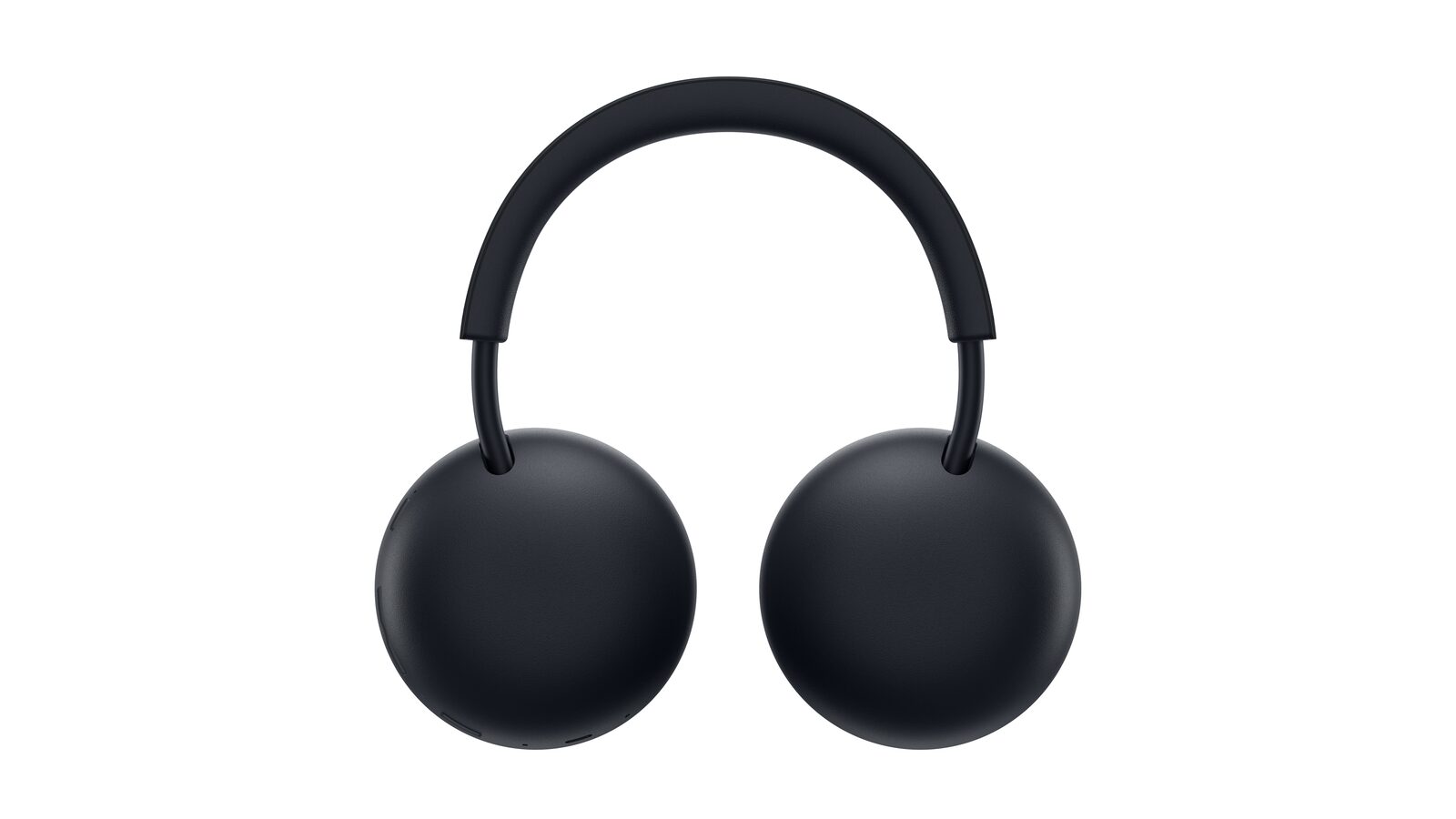 Auscultadores PlayStation Pulse em Midnight Black, vistos de frente sobre fundo branco.
