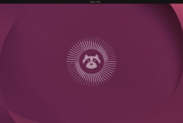 Ambiente de trabalho Ubuntu 26.04 LTS com fundo roxo e dock de aplicações à esquerda.